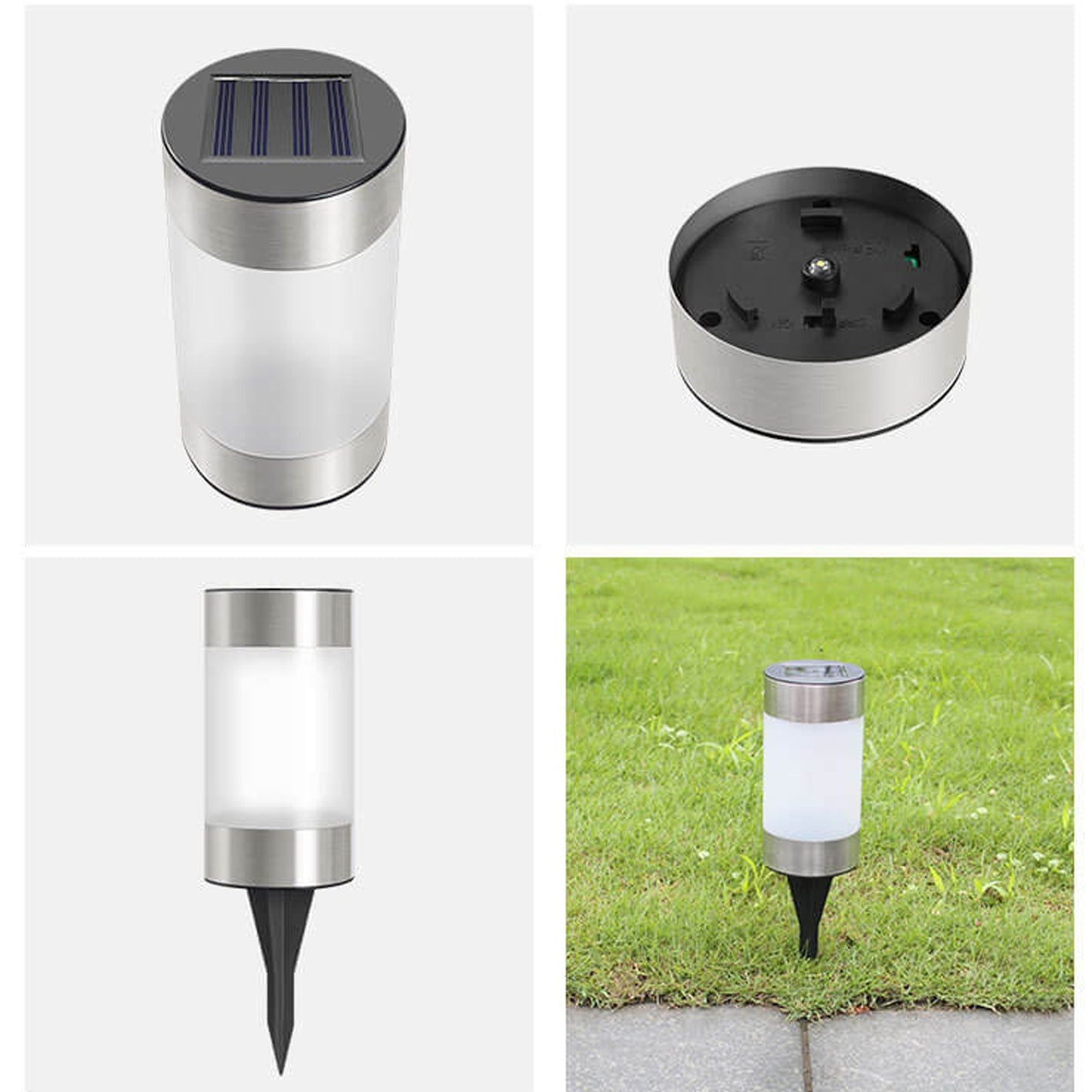 Modern White Outdoor Stake Light