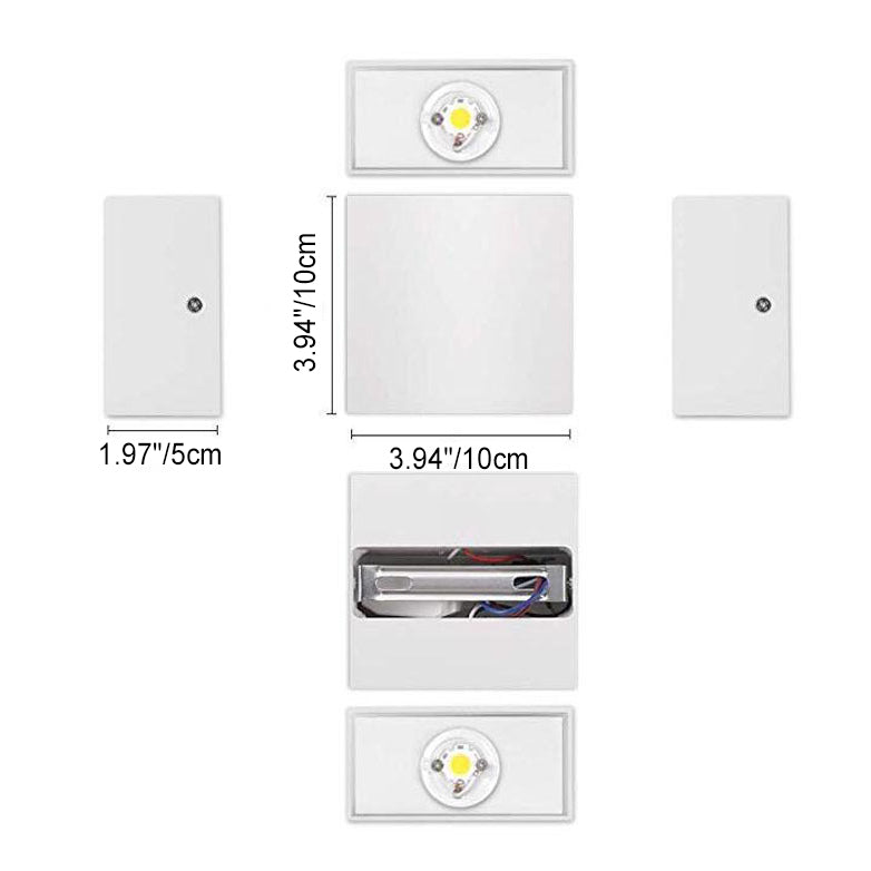 Modern Minimalist Small Cube Aluminum Waterproof LED Wall Light