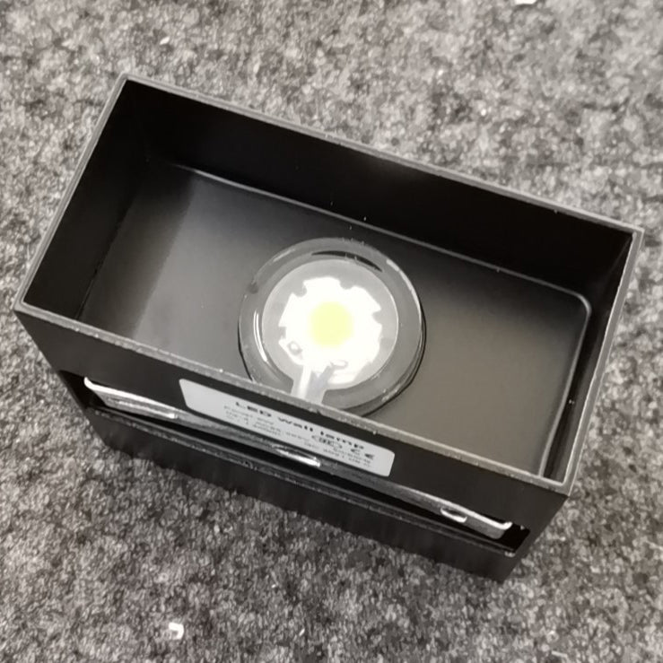 Modern Minimalist Small Cube Aluminum Waterproof LED Wall Light