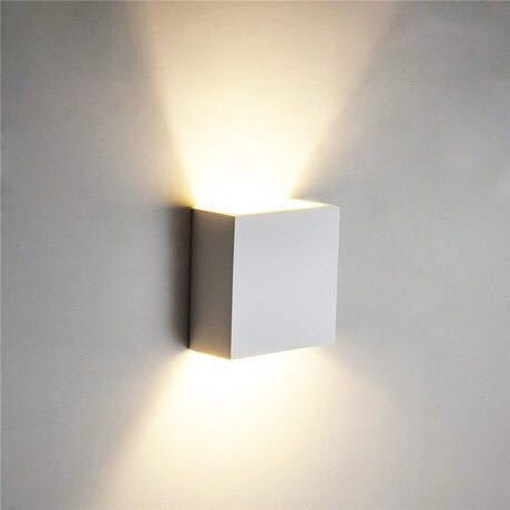 Modern Minimalist Small Cube Aluminum Waterproof LED Wall Light