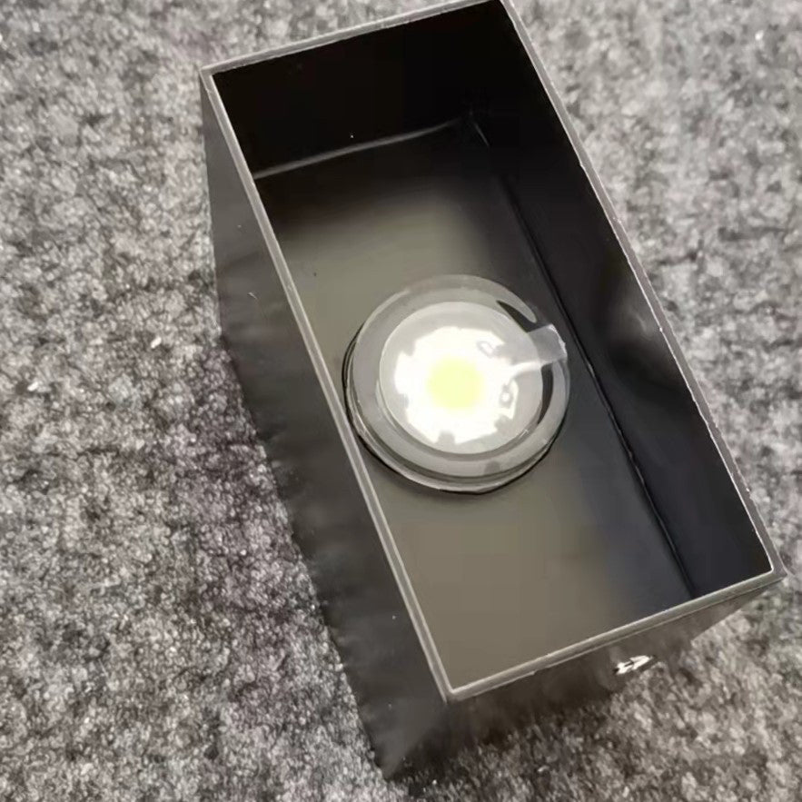 Modern Minimalist Small Cube Aluminum Waterproof LED Wall Light