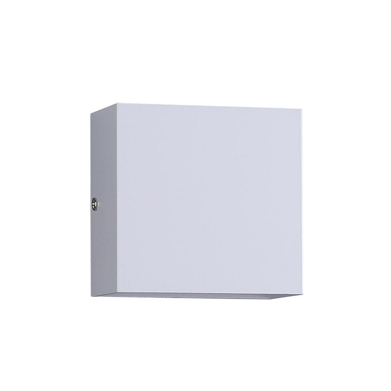 Modern Minimalist Small Cube Aluminum Waterproof LED Wall Light