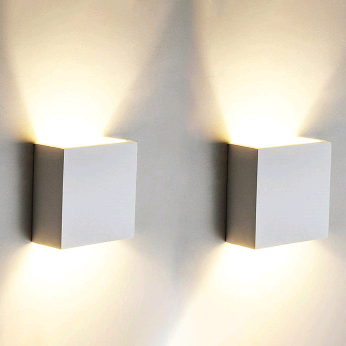 Modern Minimalist Small Cube Aluminum Waterproof LED Wall Light