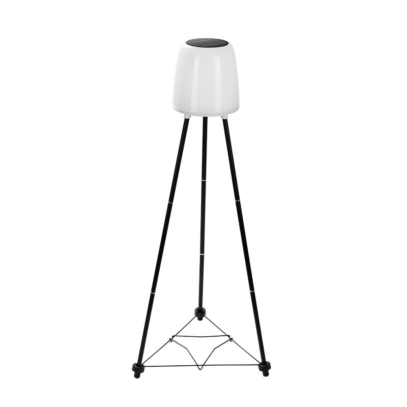 Art Deco White Outdoor Stake Light