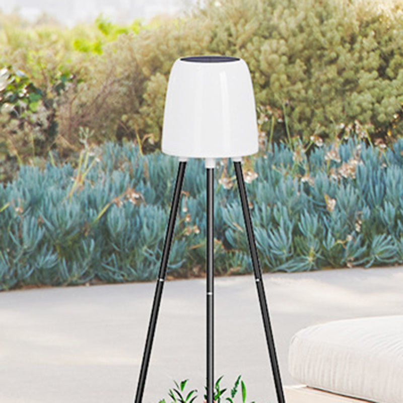 Art Deco White Outdoor Stake Light