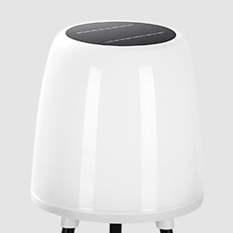 Art Deco White Outdoor Stake Light
