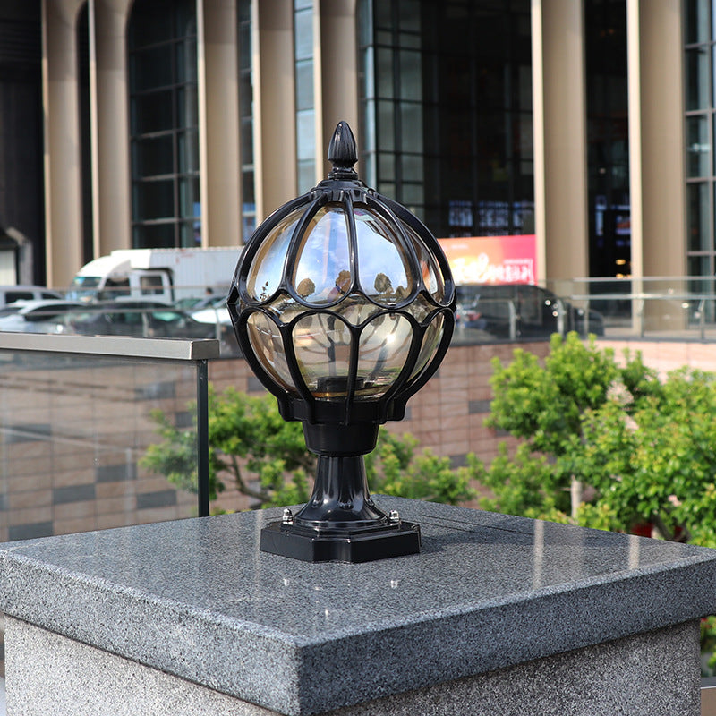 Simplicity Round Waterproof Aluminum Glass Outdoor Light