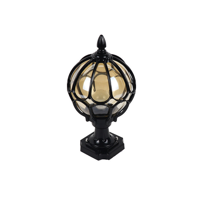 Simplicity Round Waterproof Aluminum Glass Outdoor Light