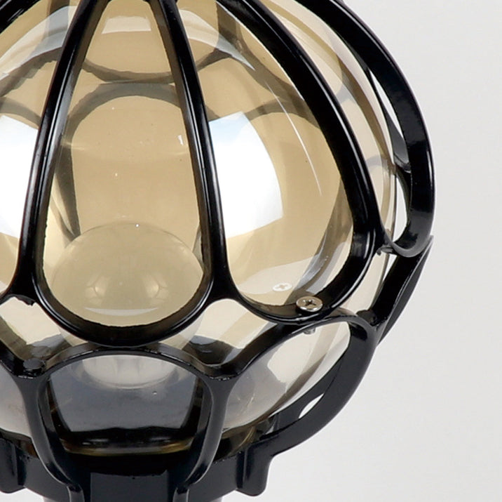 Simplicity Round Waterproof Aluminum Glass Outdoor Light