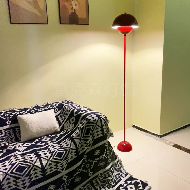 Scandinavian Red Floor Lamp