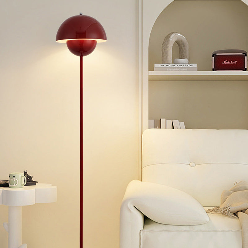 Scandinavian Red Floor Lamp