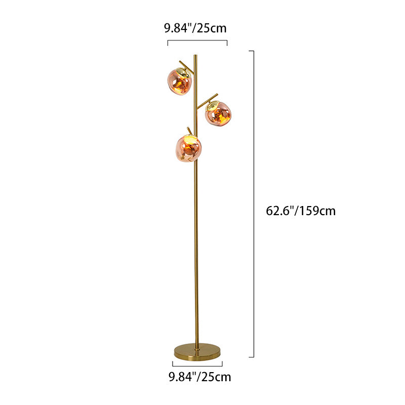 Nordic Chrome 3-Light Floor Lamp