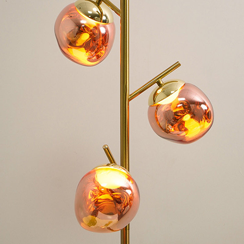 Nordic Chrome 3-Light Floor Lamp