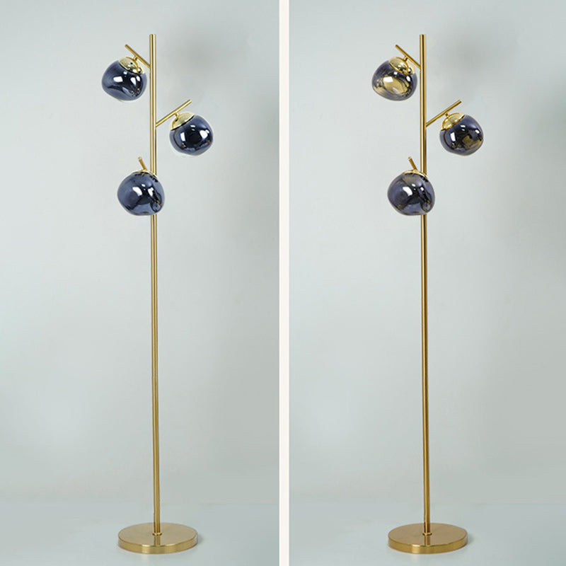 Nordic Chrome 3-Light Floor Lamp