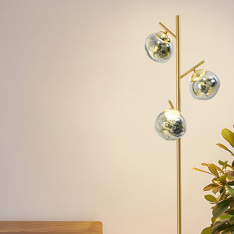 Nordic Chrome 3-Light Floor Lamp