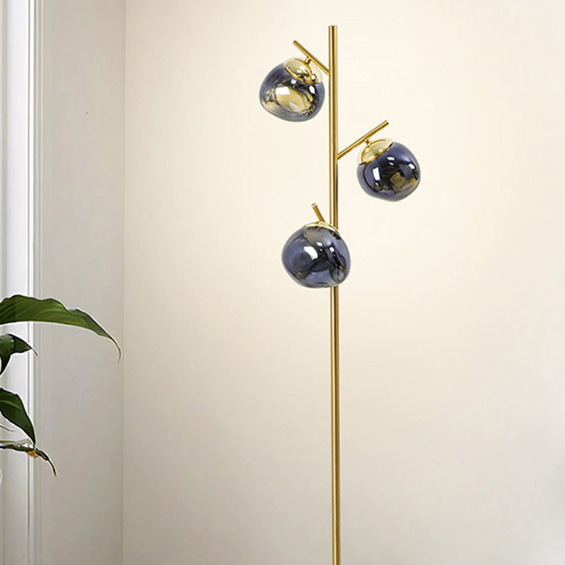 Nordic Chrome 3-Light Floor Lamp