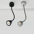 Contemporary Industrial Aluminum Gooseneck Cone Wall Sconce