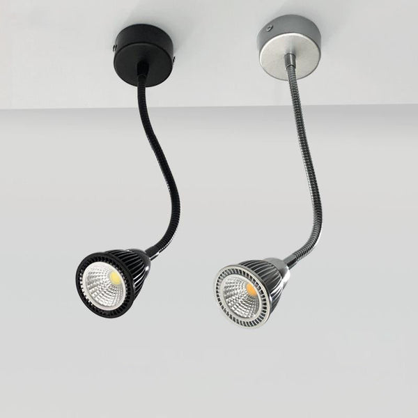Contemporary Industrial Aluminum Gooseneck Cone Wall Sconce
