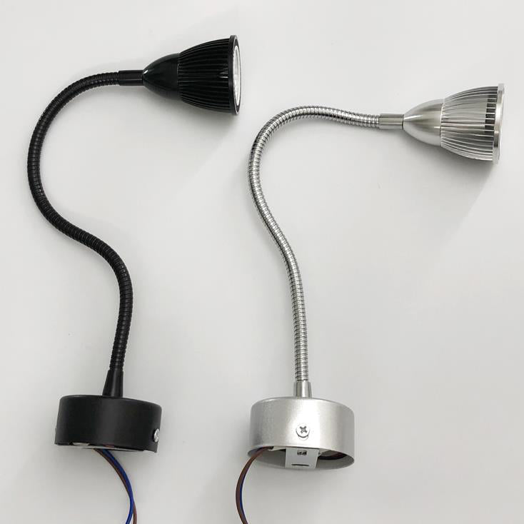 Contemporary Industrial Aluminum Gooseneck Cone Wall Sconce