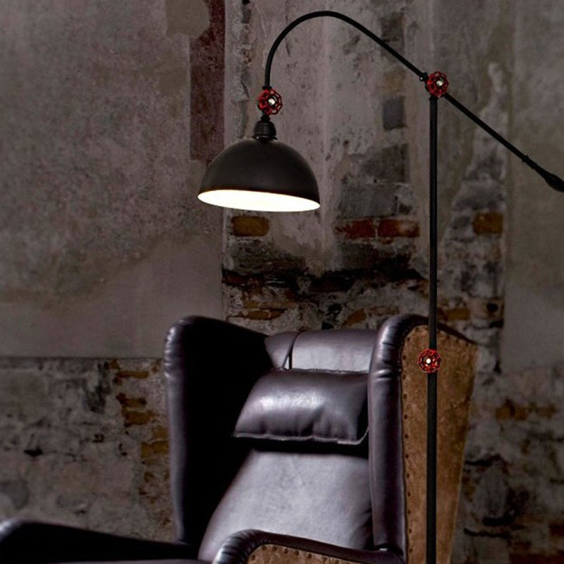 Industrial Black Floor Lamp