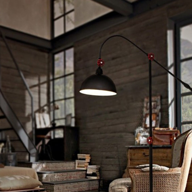 Industrial Black Floor Lamp