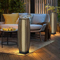 Art Deco Black Outdoor Stake Light