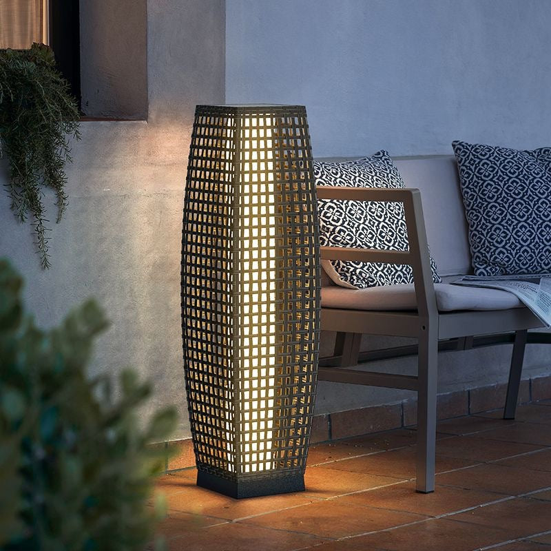 Art Deco Black Outdoor Stake Light