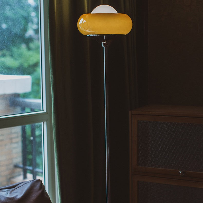 Contemporary Caramel Floor Lamp