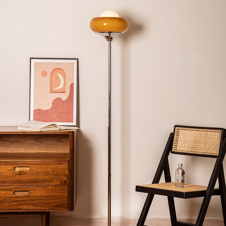 Contemporary Caramel Floor Lamp