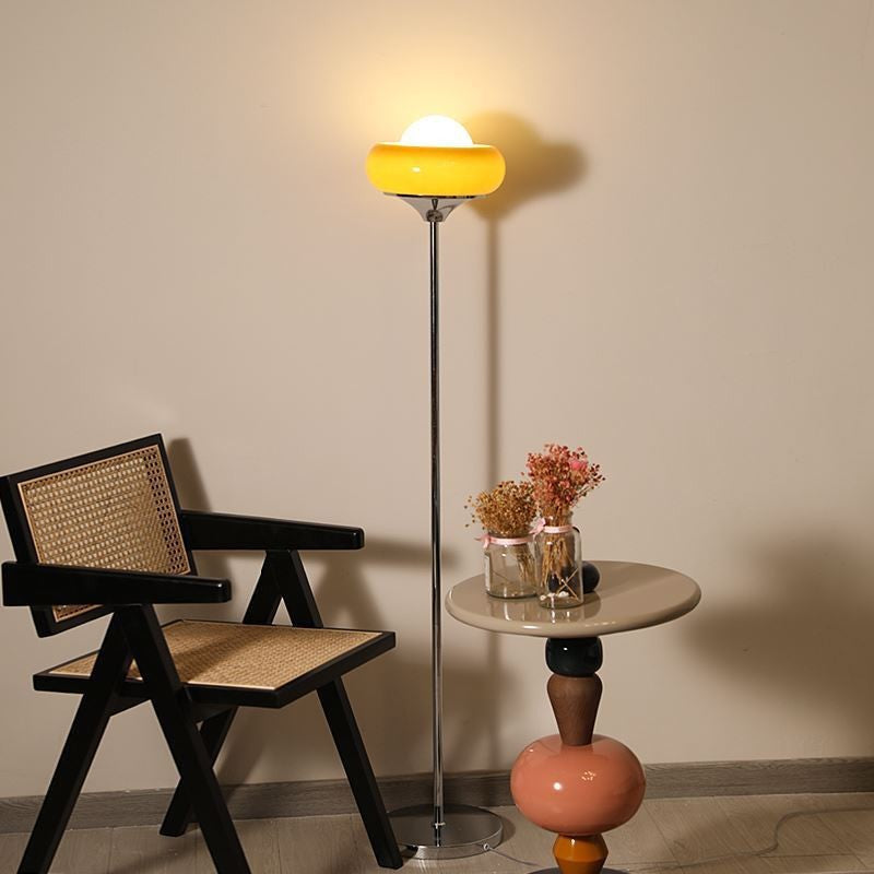 Contemporary Caramel Floor Lamp