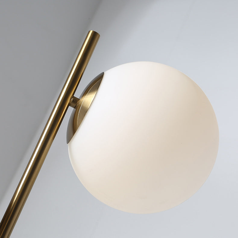 Nordic White 2-Light Floor Lamp