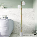 Nordic White 2-Light Floor Lamp