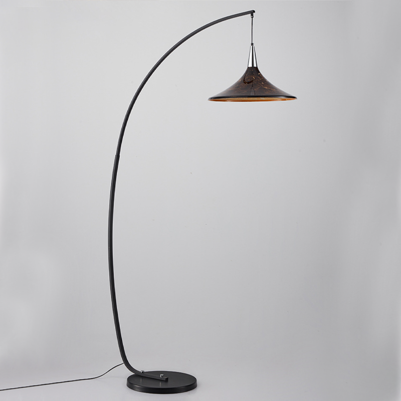 Scandinavian Brown Floor Lamp