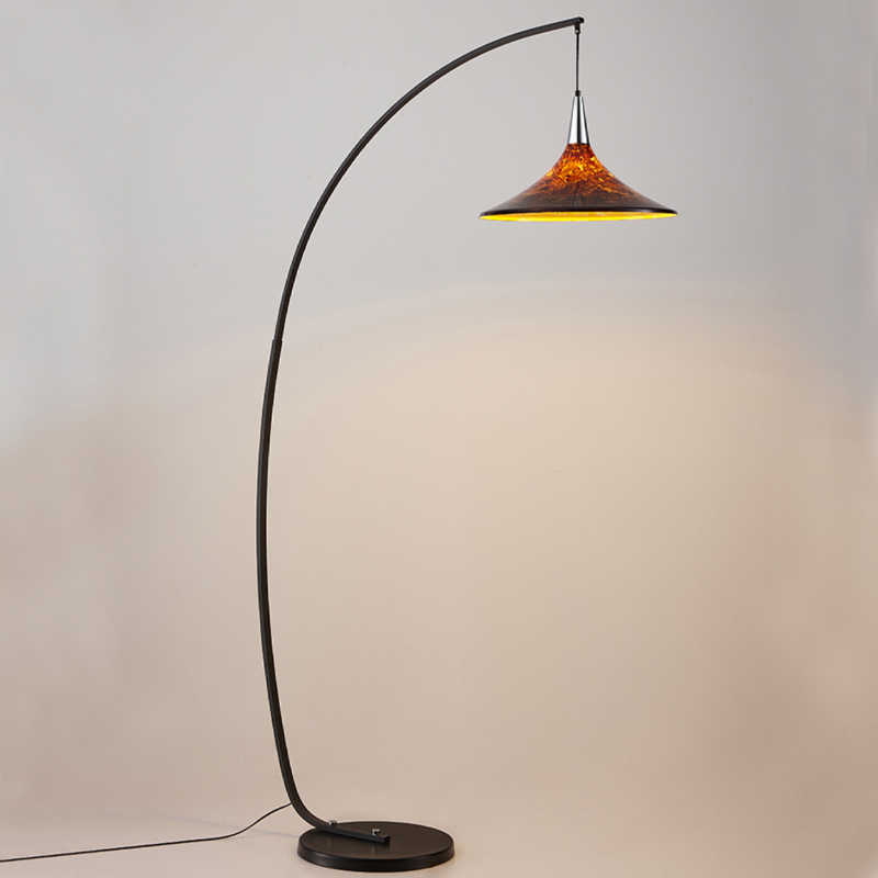 Scandinavian Brown Floor Lamp