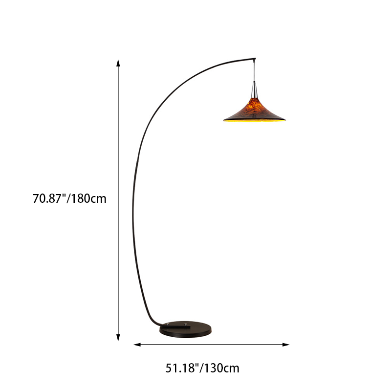 Scandinavian Brown Floor Lamp