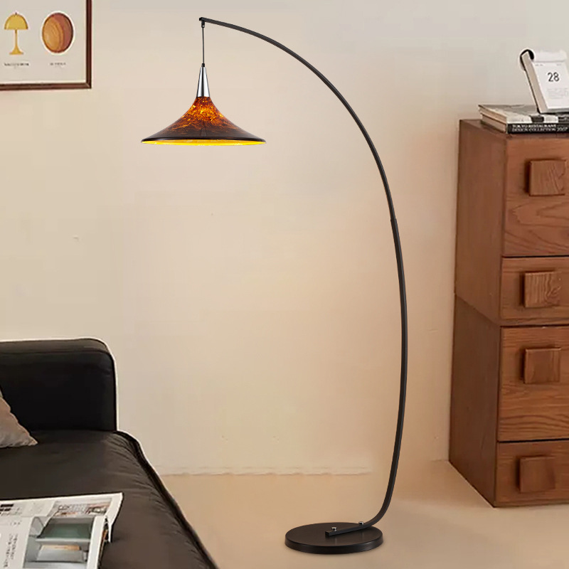 Scandinavian Brown Floor Lamp
