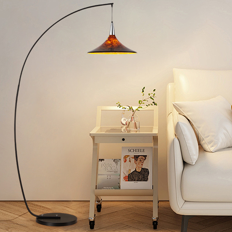 Scandinavian Brown Floor Lamp