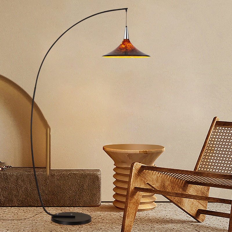 Scandinavian Brown Floor Lamp