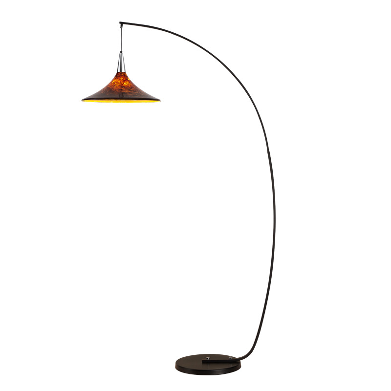 Scandinavian Brown Floor Lamp
