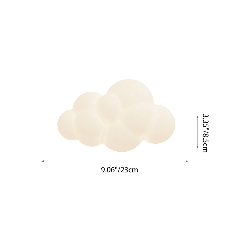 Contemporary Creative PE Iron Cloud-Shaped LED Wall Sconce