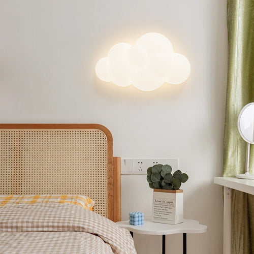 Contemporary Creative PE Iron Cloud-Shaped LED Wall Sconce