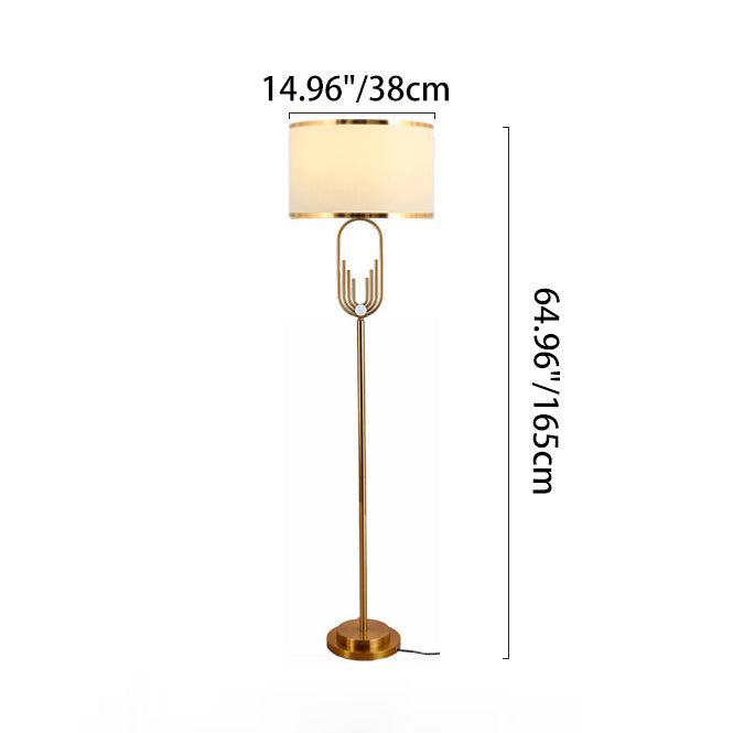 Scandinavian White Floor Lamp