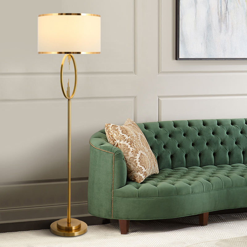 Scandinavian White Floor Lamp