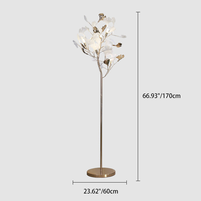 Contemporary Gold 5-Light Floor Lamp