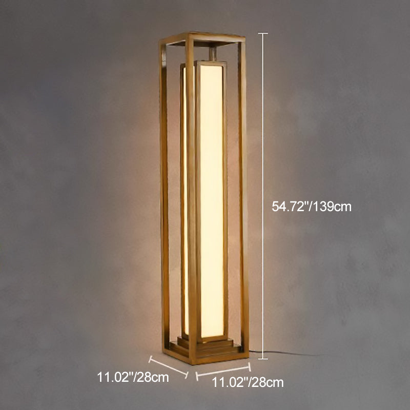 Japanese Natural Wood Floor Lamp