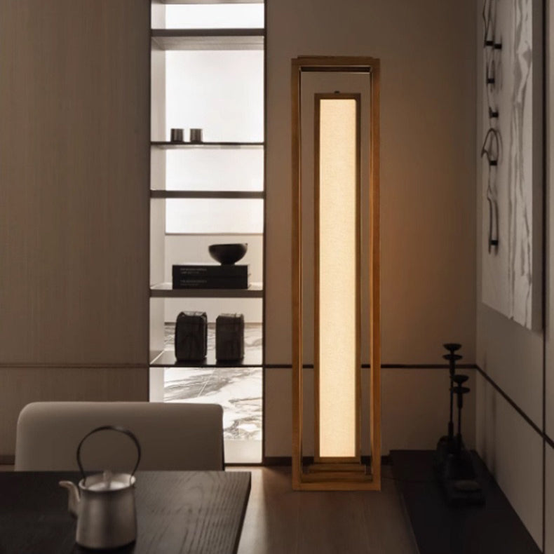 Japanese Natural Wood Floor Lamp