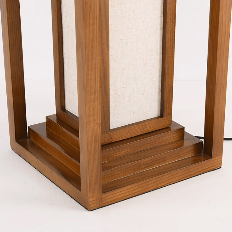 Japanese Natural Wood Floor Lamp