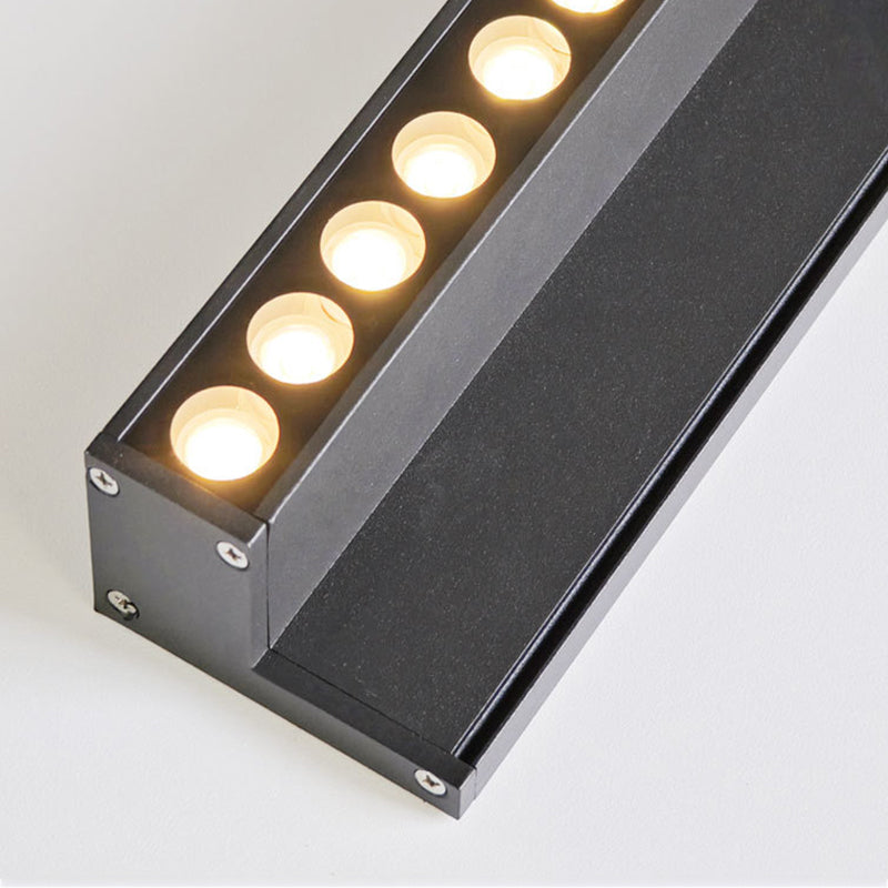 Modern Minimalist Solar Waterproof Aluminum Glass Wall Light