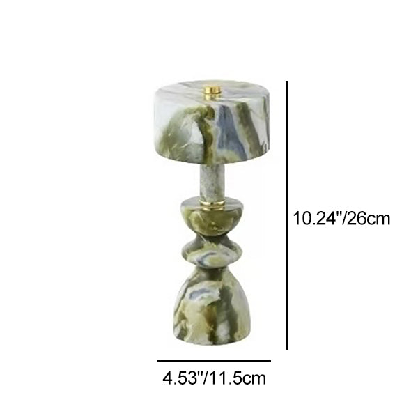 Modern Minimalist Aluminum Marble USB LED Table Lamp
