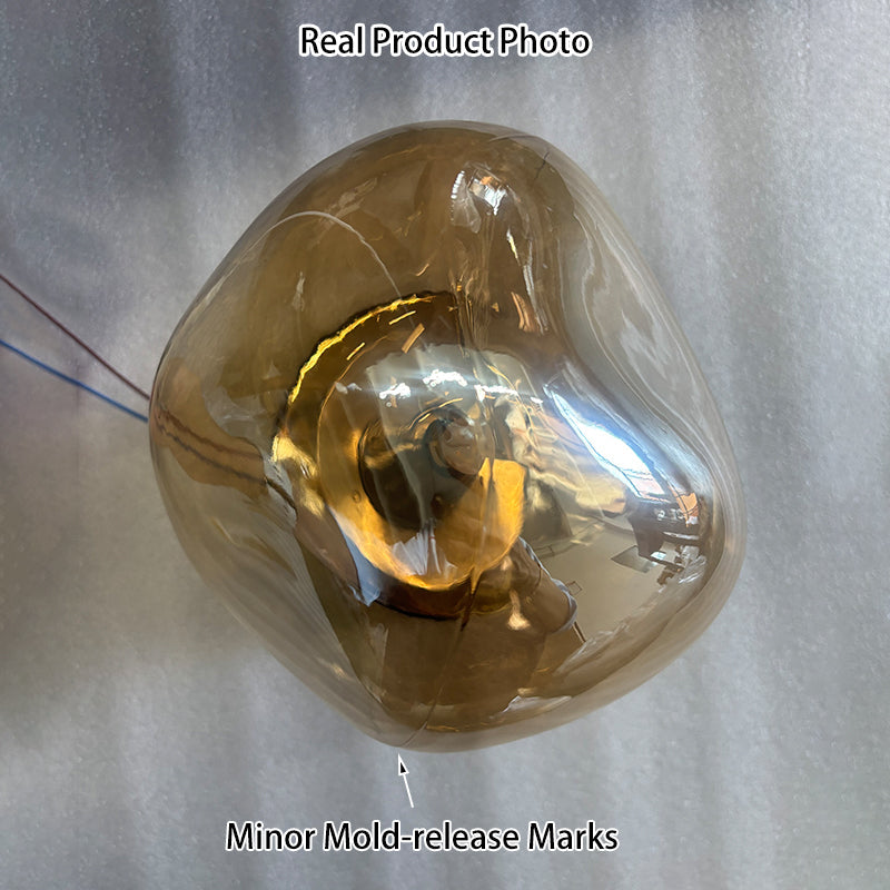 Modern Minimalist Irregular Spherical Glass Wall Sconce